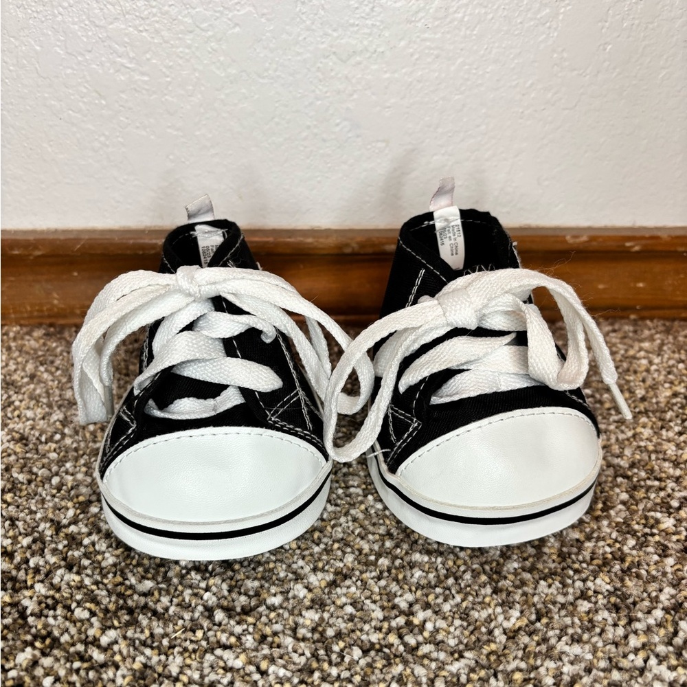 Build-A-Bear Black and White Sneakers